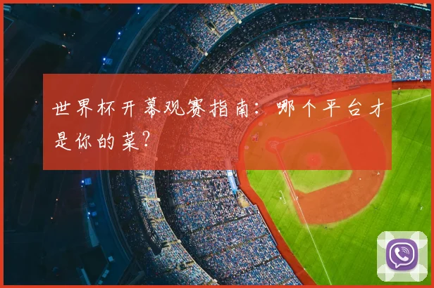 世界杯开幕观赛指南：哪个平台才是你的菜？